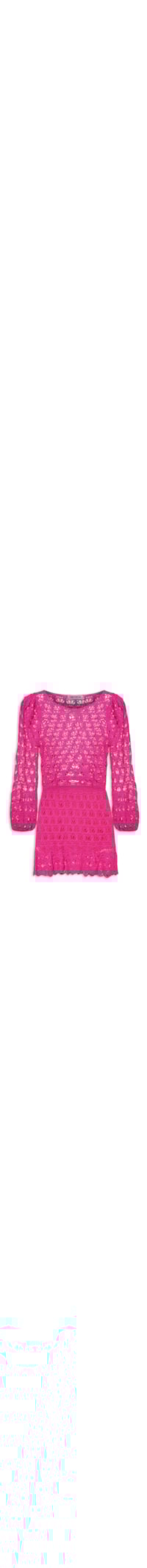 Conjunto Tricot Blusa + Saia - Rosa