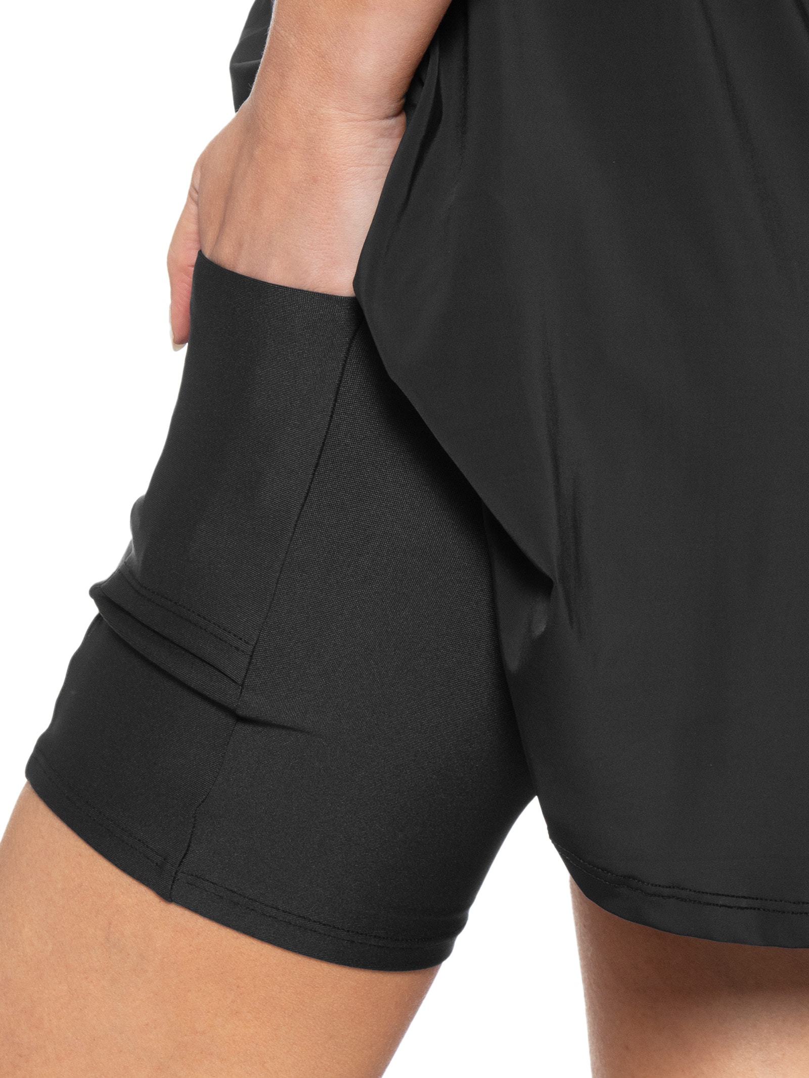 Conjunto Vestido e Shorts Wide Preto Live!