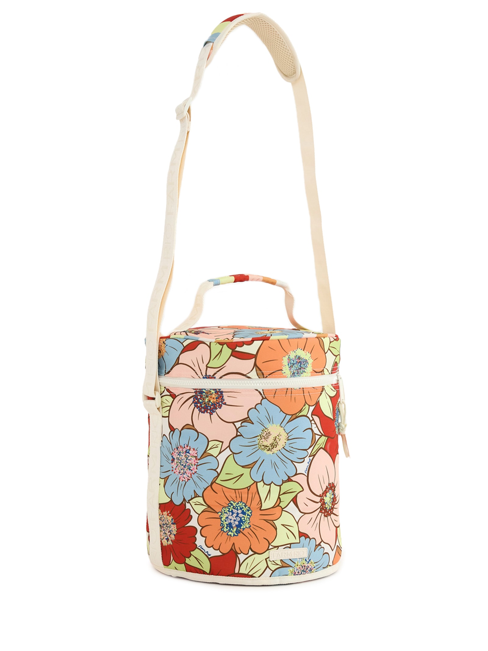 Cooler Farofa Floral Carolina Branco Farm Etc