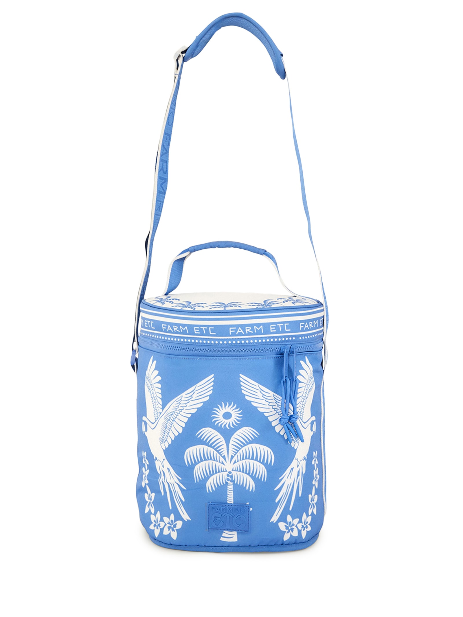 Cooler Farofa Lenço Tropical – Azul Farm Etc
