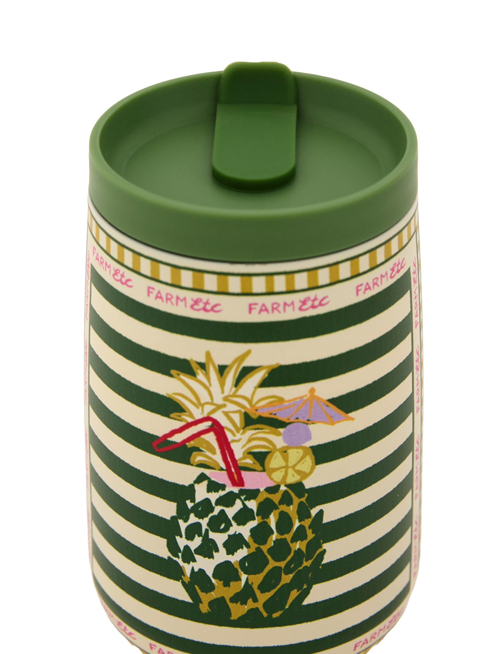 Copo Feminino Que Sede Lenço Comida De Praia 450ml Verde Farm Etc