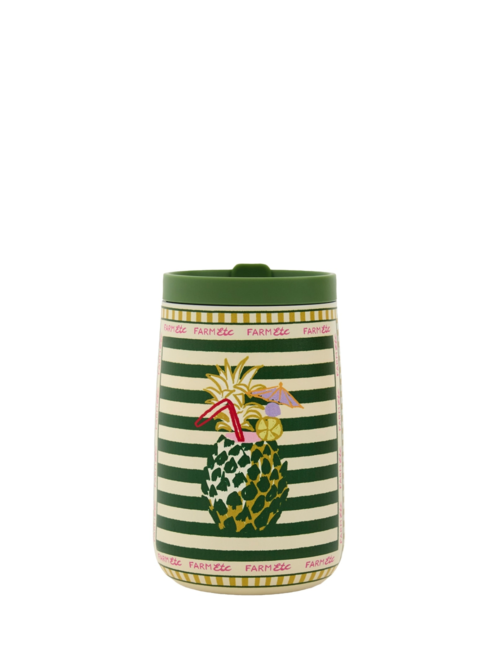 Copo Feminino Que Sede Lenço Comida De Praia 450ml Verde Farm Etc