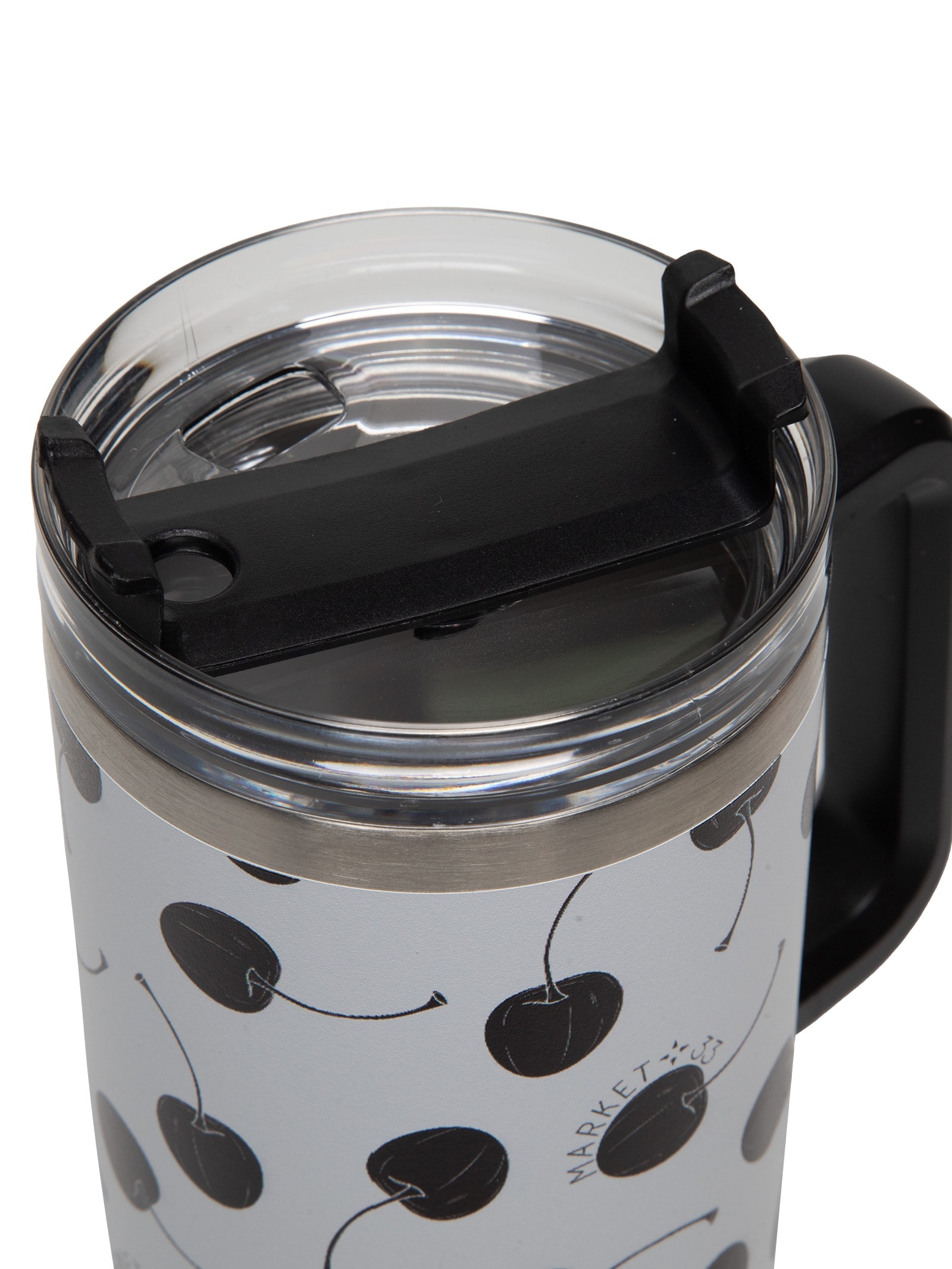 Copo Feminino Térmico Cherry 1200ml Branco Market 33