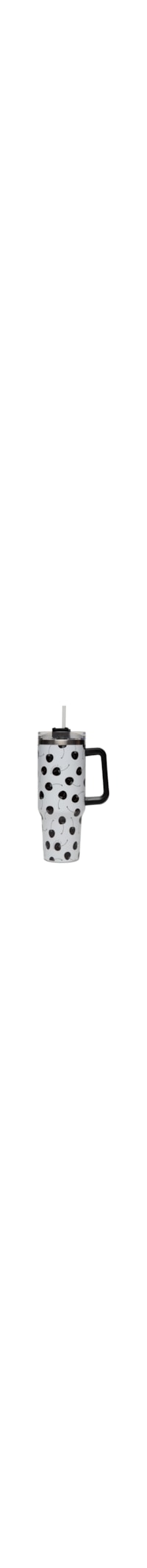 Copo Feminino Térmico Cherry 1200ml - Branco