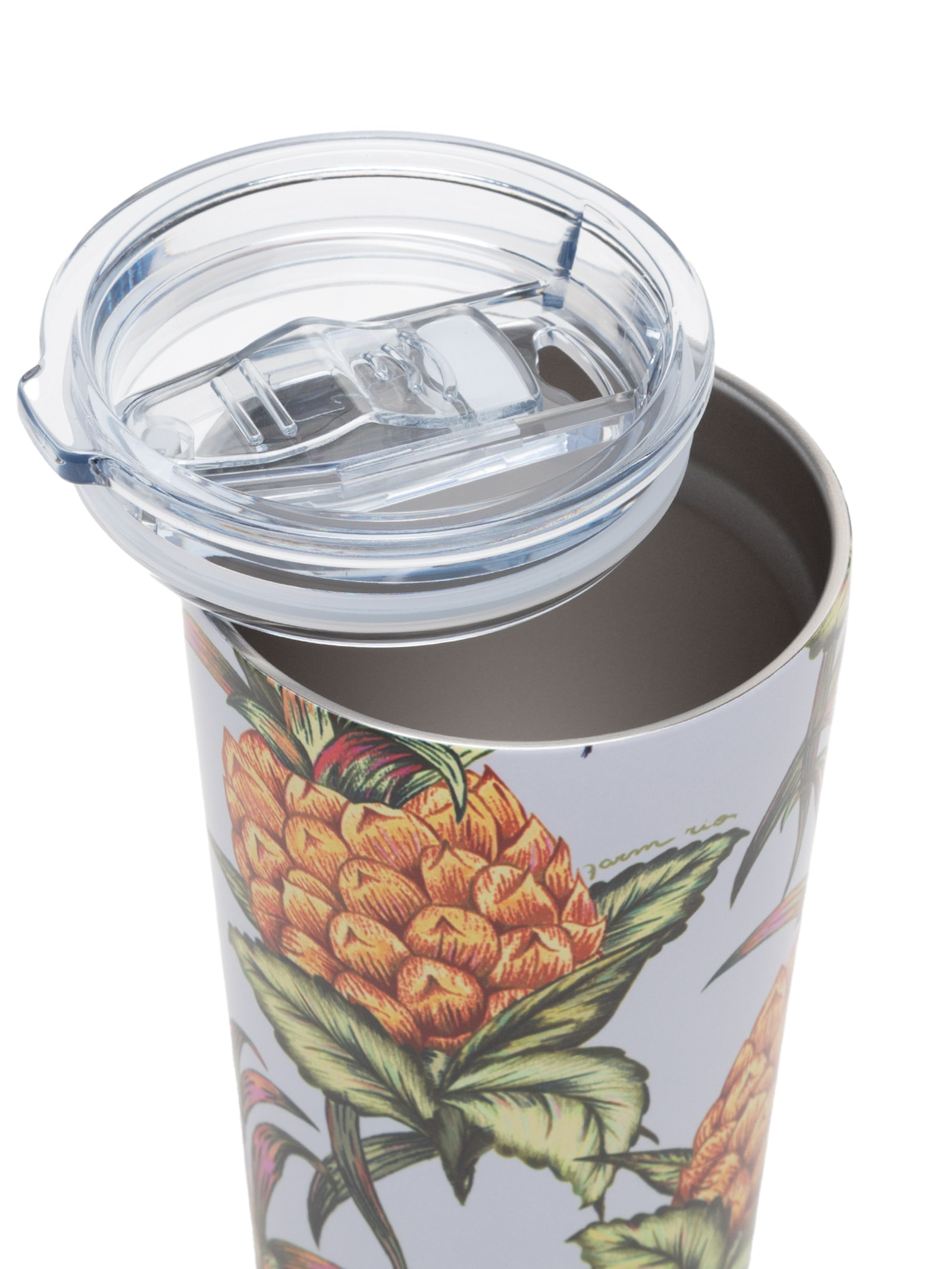 Copo Glub 500ML Suco de Abacaxi Branco Farm Etc