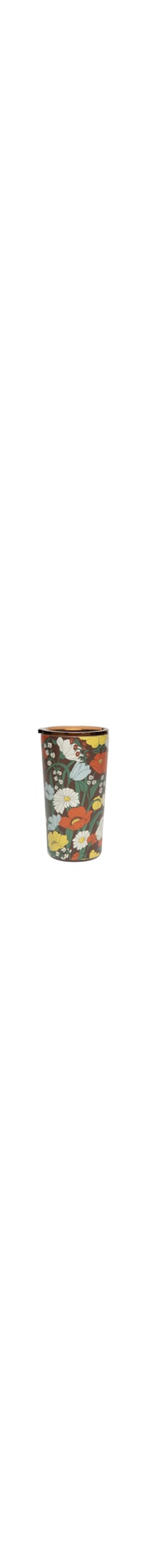 Copo Glub Floral Bucólico - Marrom