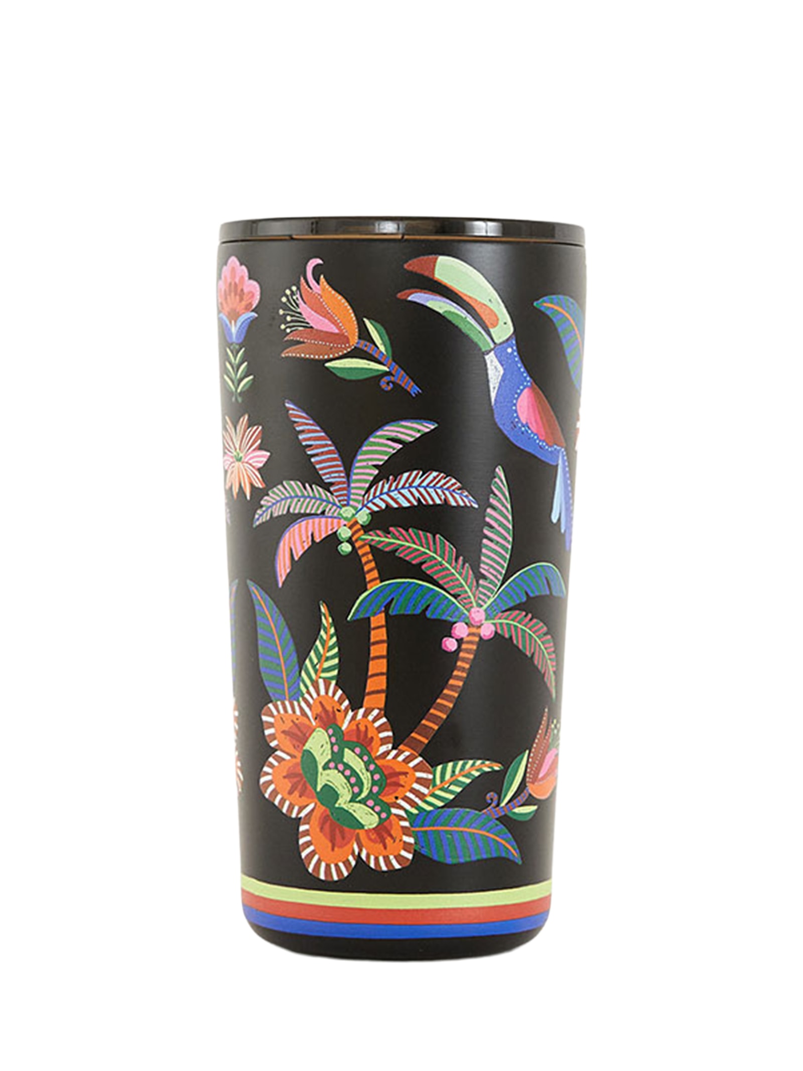 Copo Glub Jardim Tropical Preto Farm Etc