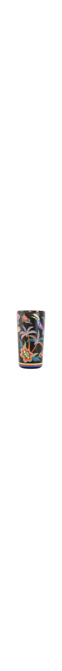Copo Glub Jardim Tropical - Preto