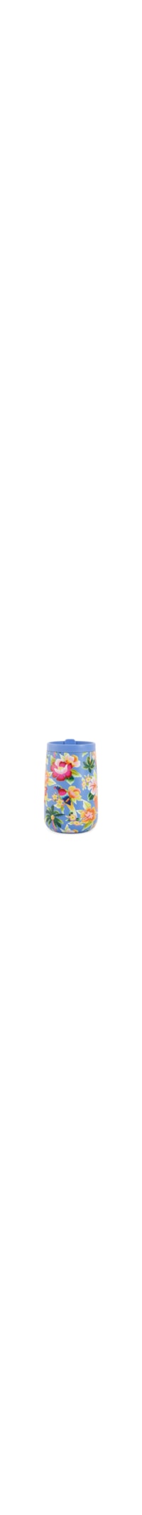 Copo Que Sede 500ML Floral Hawaiano - Azul