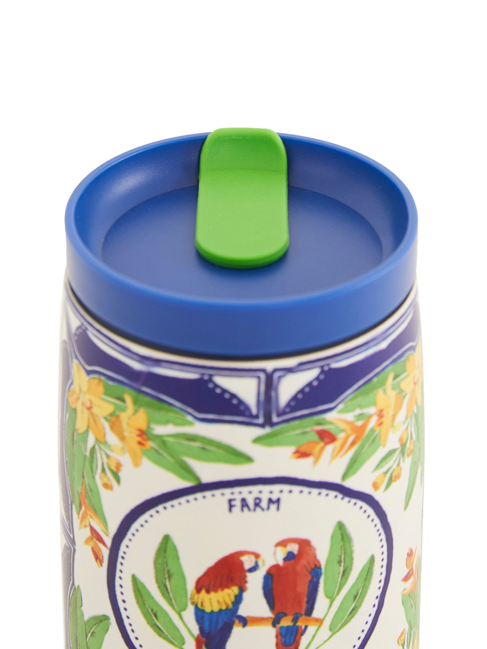 Copo Que Sede Destino Tropical 450ML Azul Farm Etc