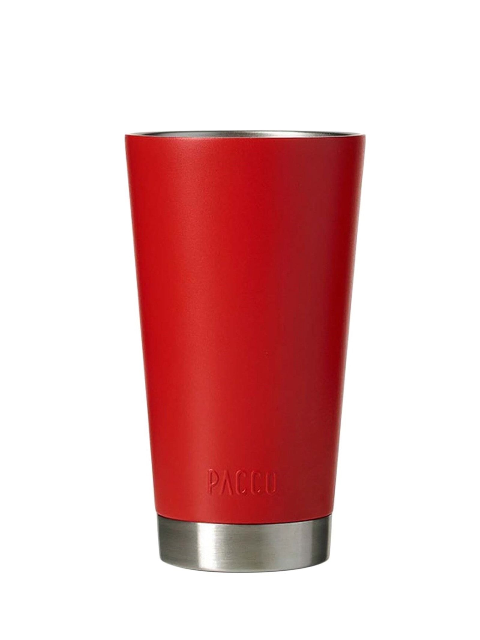 Copo Térmico Drink Em Aço Inox 473 ml Vermelho Pacco