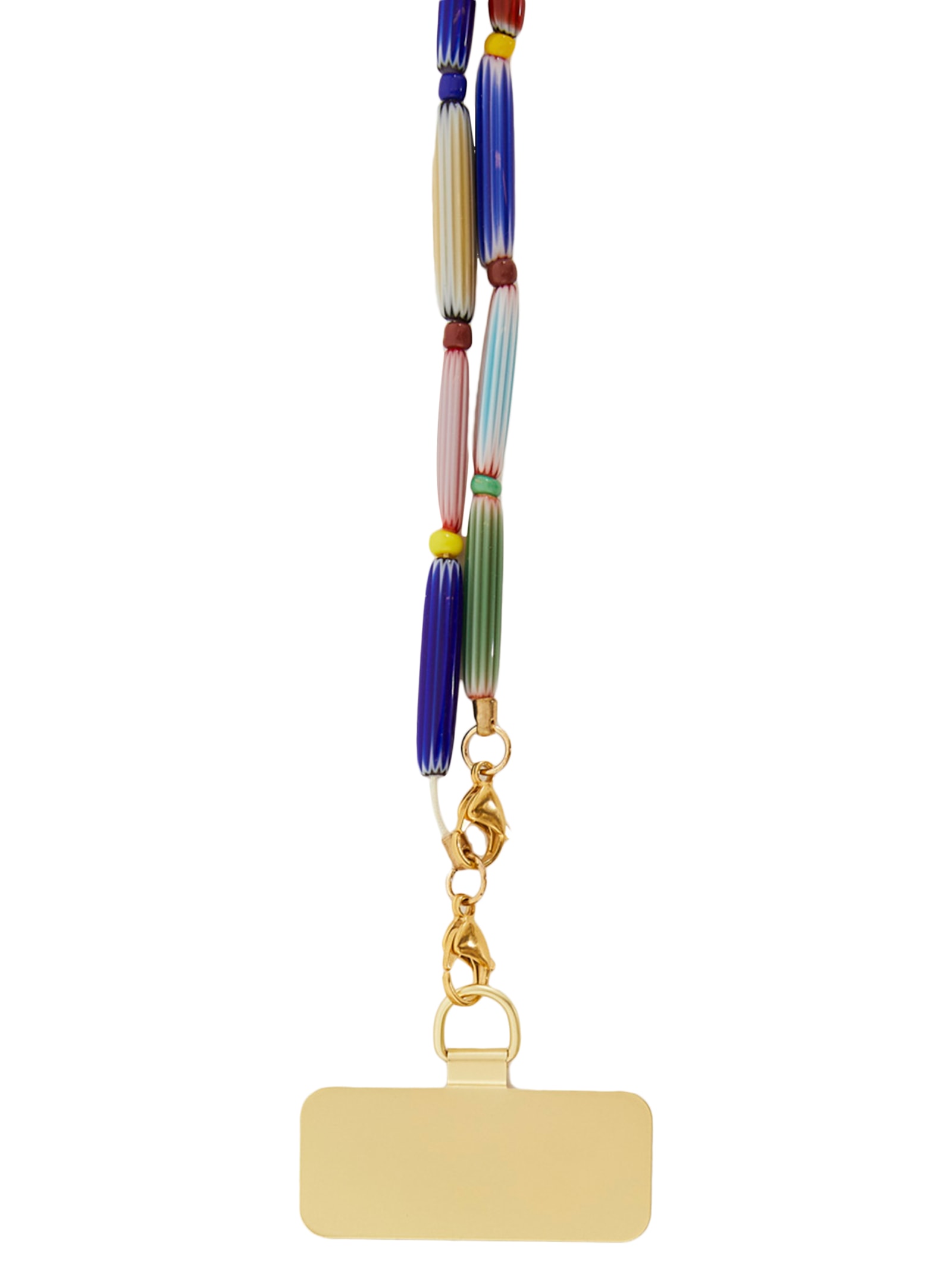 Corda De Celular Miçanga Comprida Azul Farm Etc