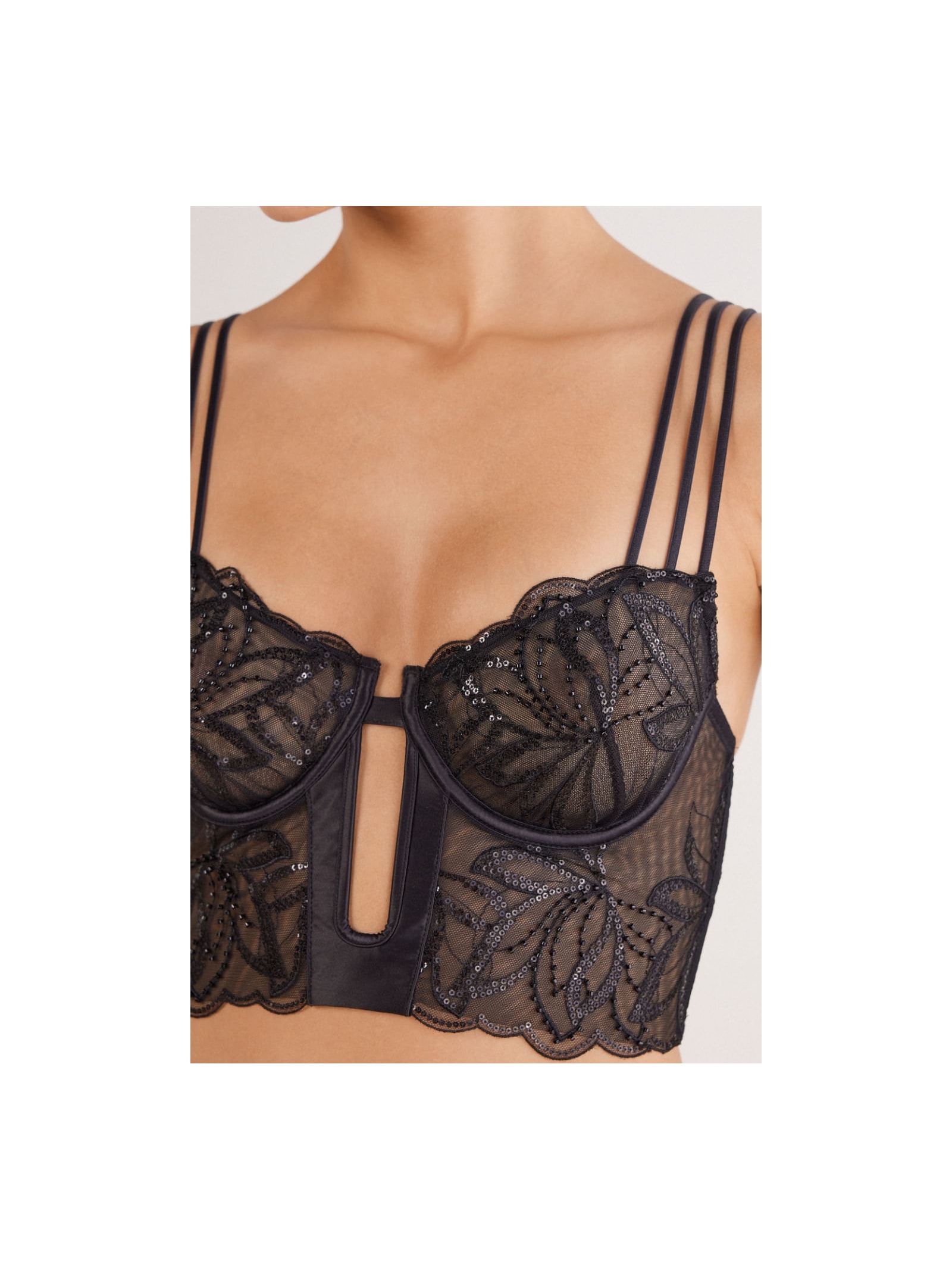 Corpete Balconette Dark Moon Girl Preto Intimissimi