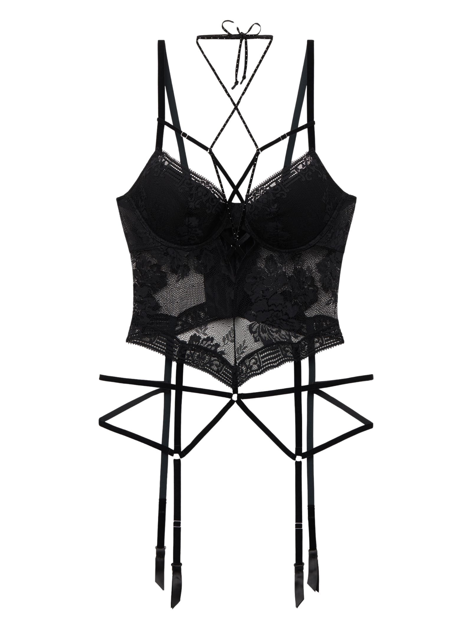 Corpete Com Cinta-Liga La Femme Fatale Preto Intimissimi