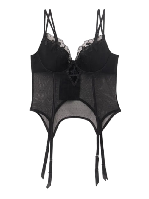 Corpete Frou Frou Romance – Preto