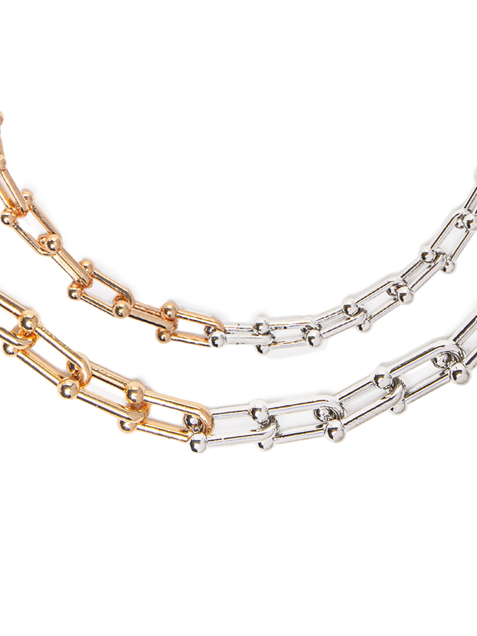 Corrente Feminina Bicolor Dourado Market 33