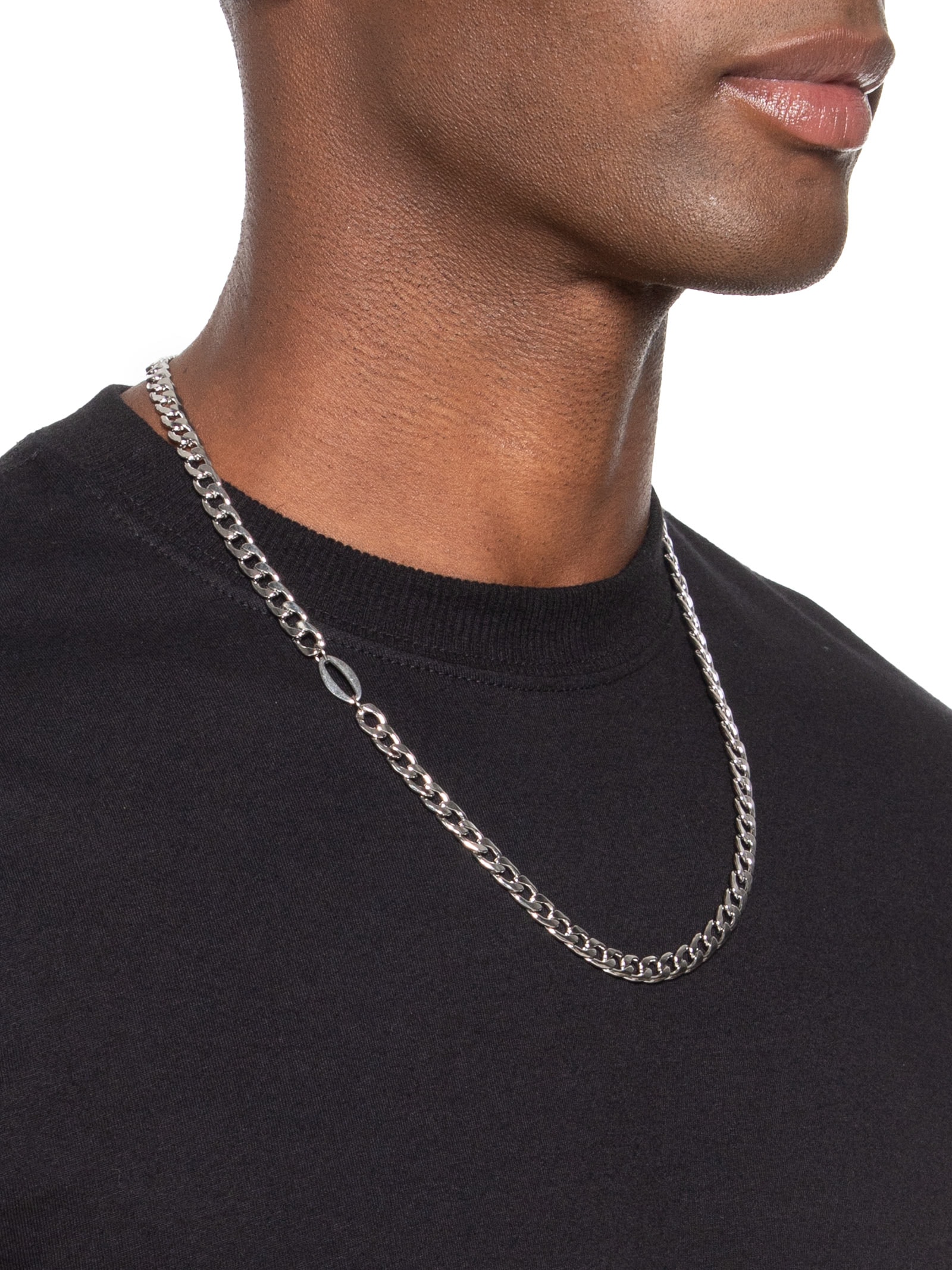 Corrente Masculina Mendes Prateado Key Design