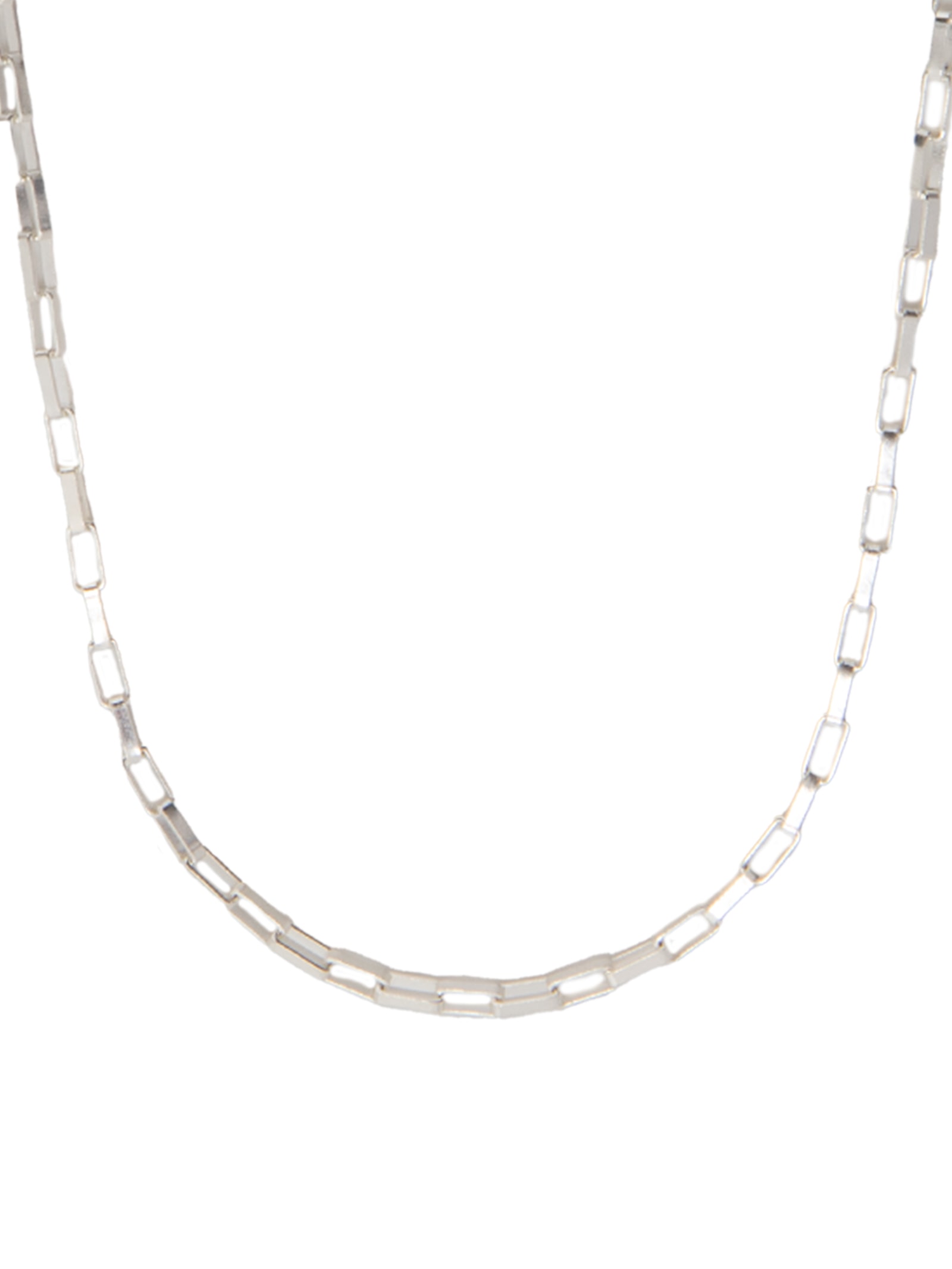 Corrente Masculina Tijolinho Prateado Key Design