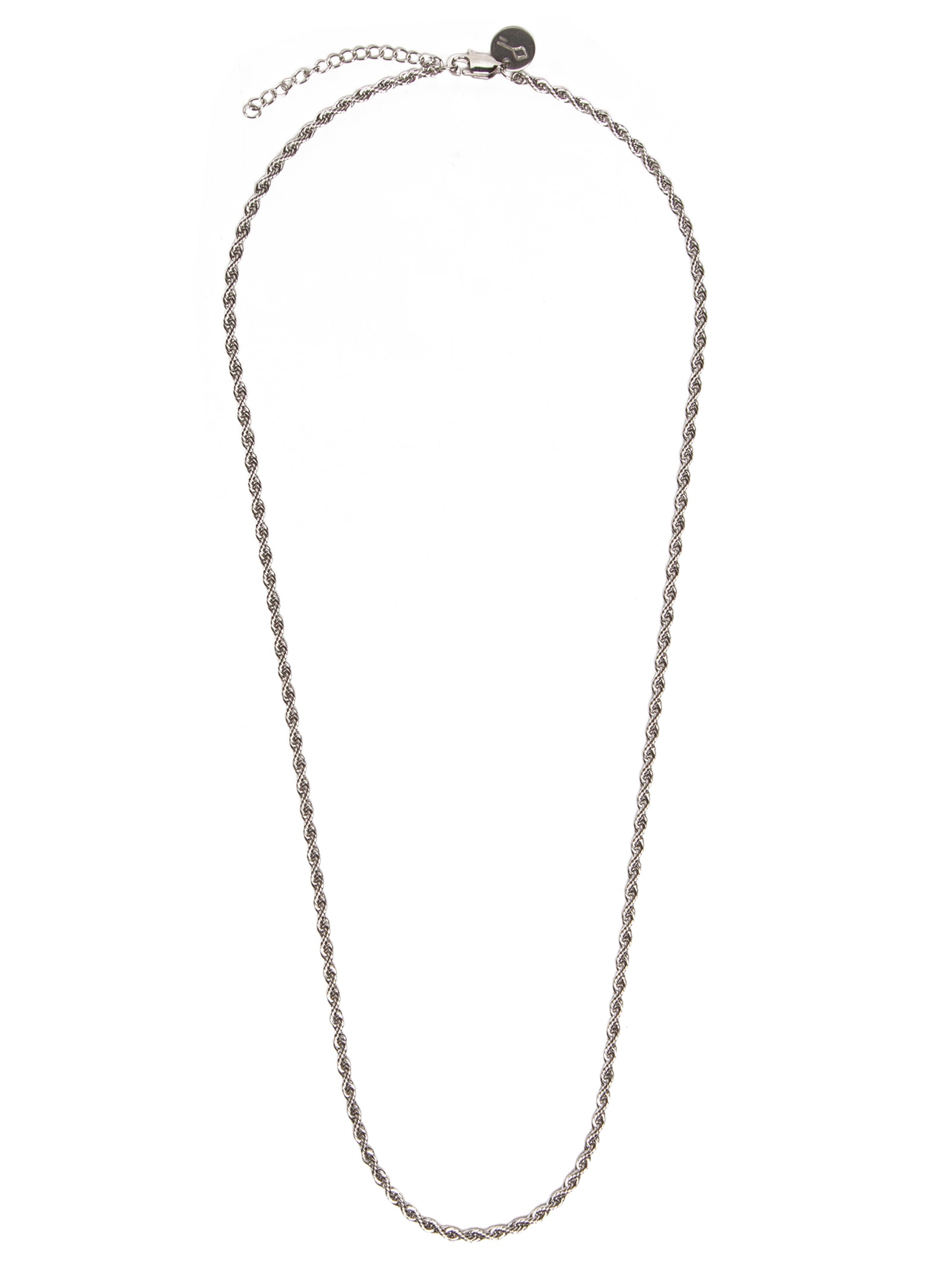 Corrente Masculina Unlocked Prateado Key + Balbi