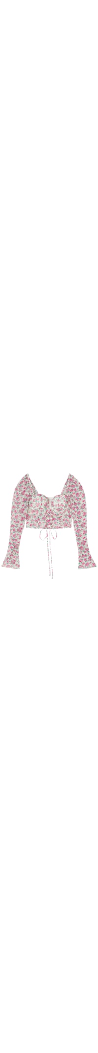 Corselet Anna De Manga Comprida Life Is a Flower - Rosa