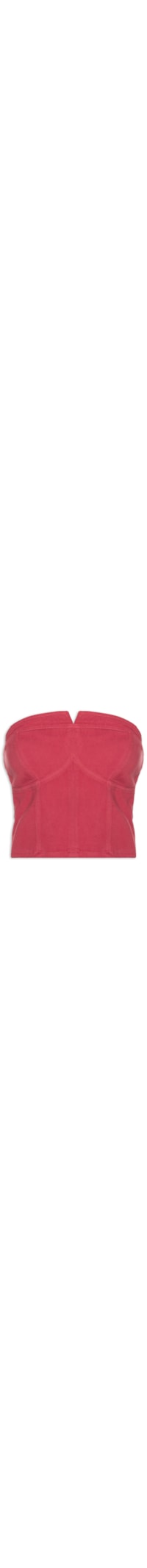 Corselet Liso - Vermelho