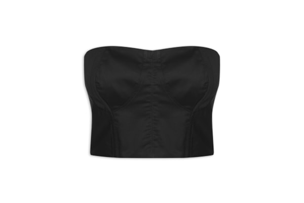 Corselet Sem Alça - Preto