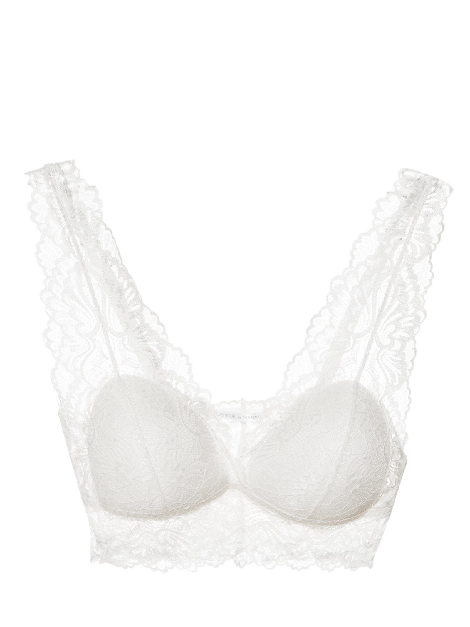 Corselet Top com Bojo Sem Aro Branco Bonjour By Hope