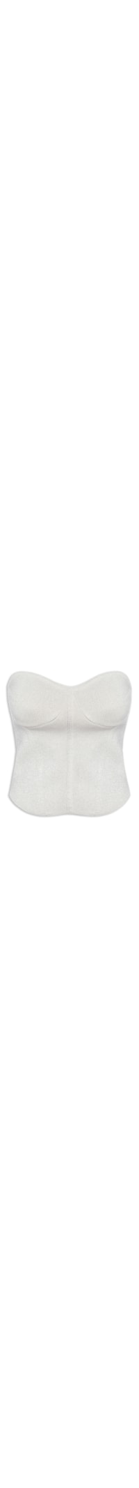 Corselet Tricot Brilho - Cinza