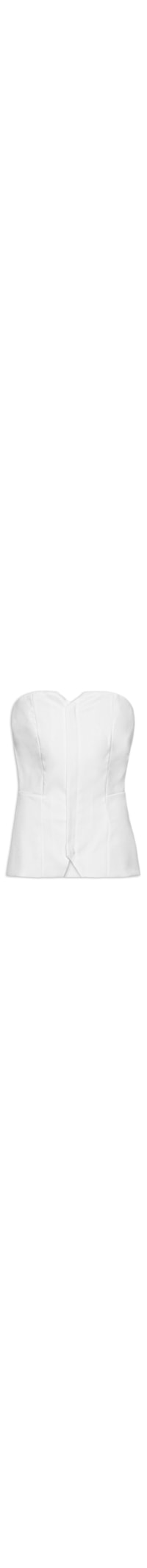 Corset Feminino Alfaiataria - Branco