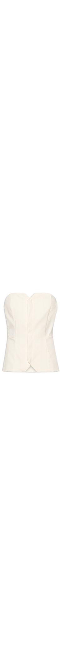 Corset Feminino Alfaiataria - Off White