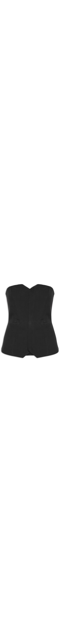 Corset Feminino Alfaiataria - Preto