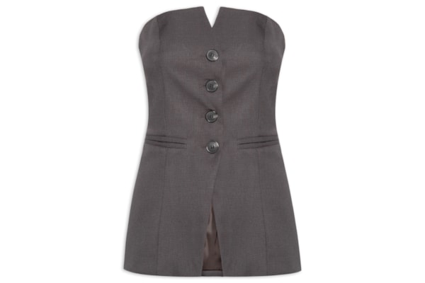 Corset Feminino Alongado Pied - Marrom