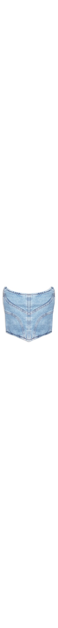Corset Feminino Jeans - Azul