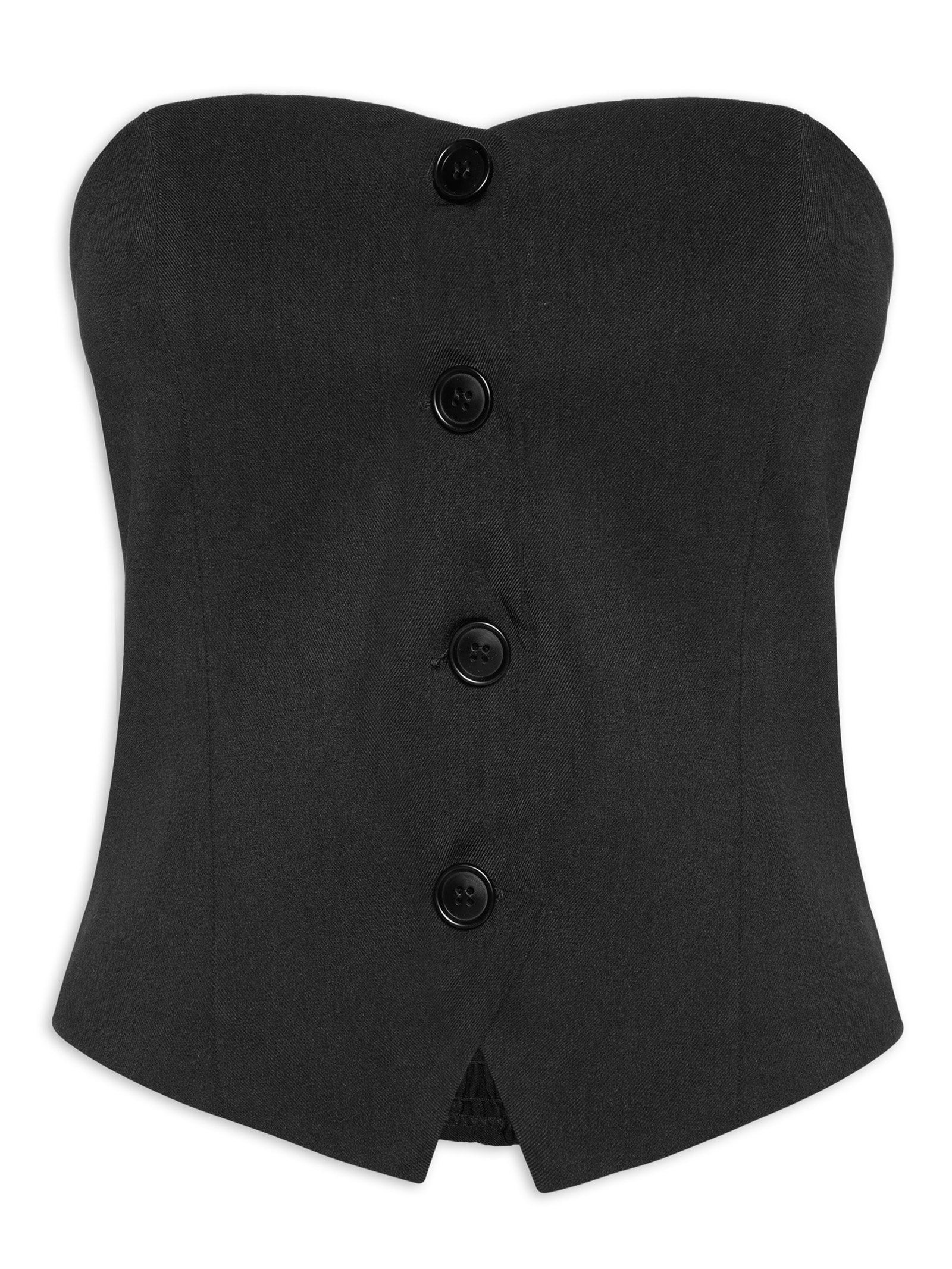 Corset Feminino Sem Alça Preto Market 33