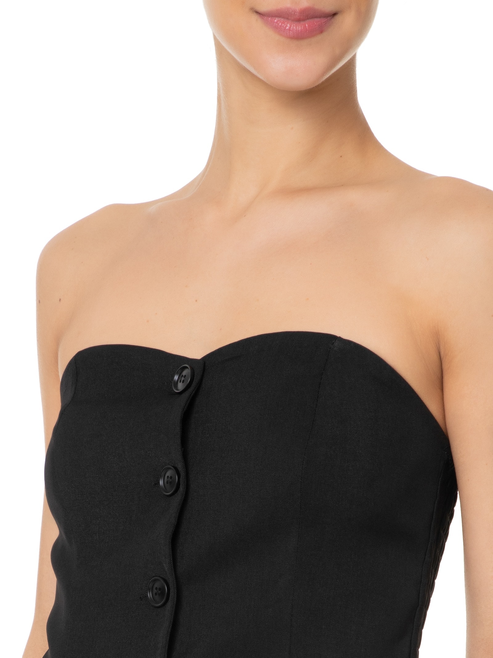 Corset Feminino Sem Alça Preto Market 33