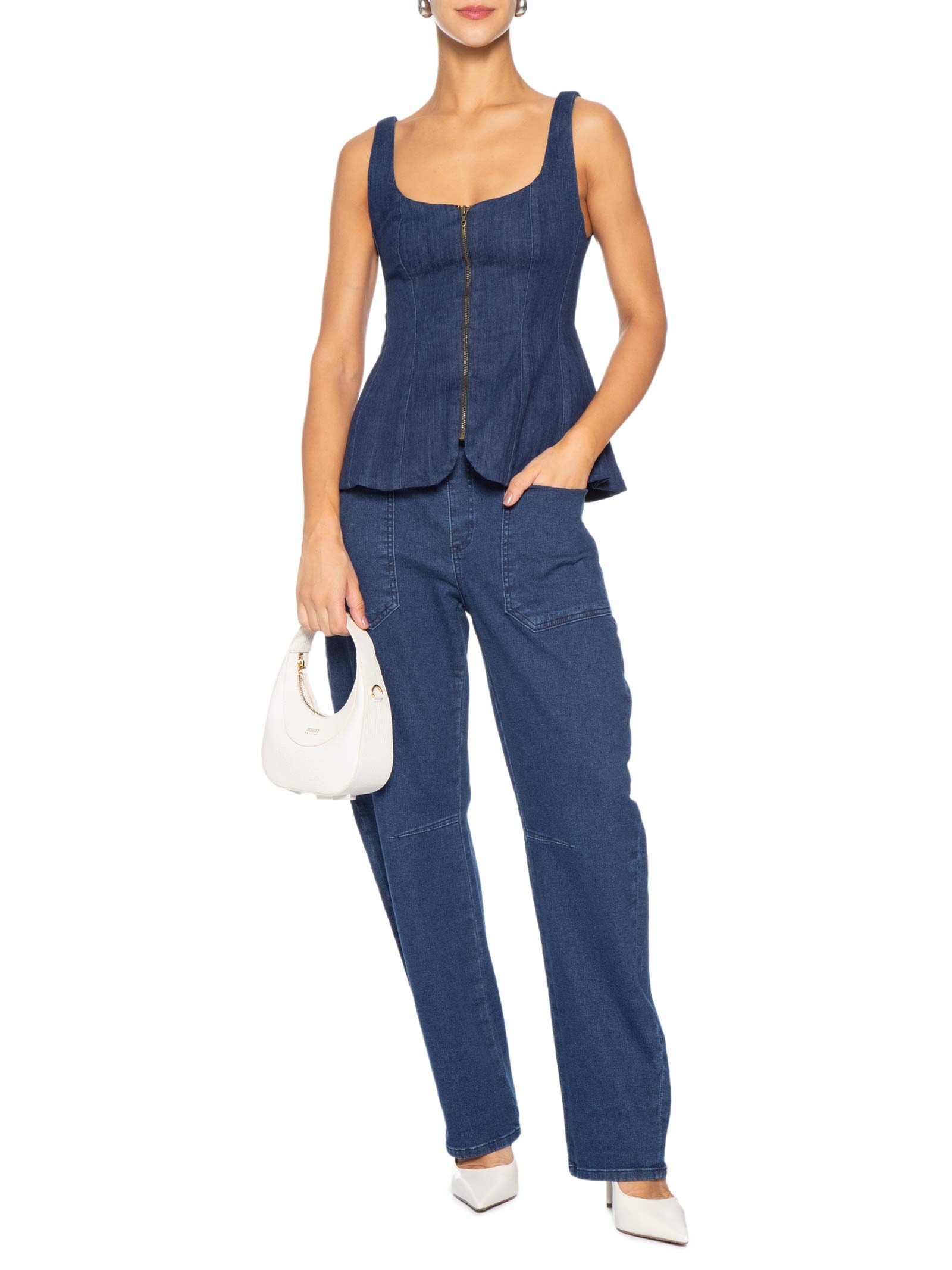 Corset Feminino Vitoria Azul P7 Jeans