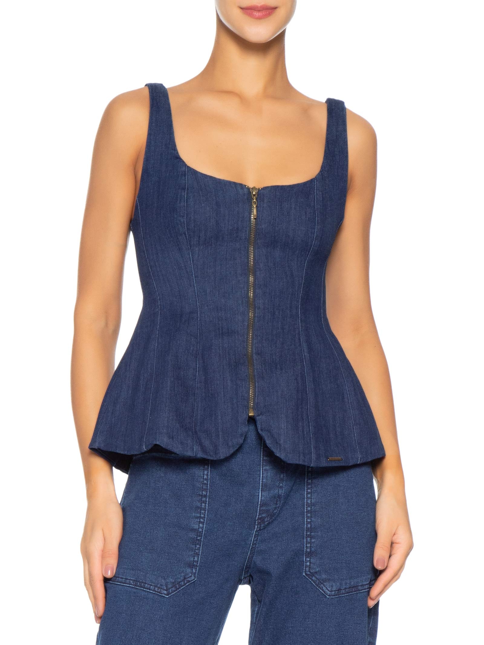 Corset Feminino Vitoria Azul P7 Jeans