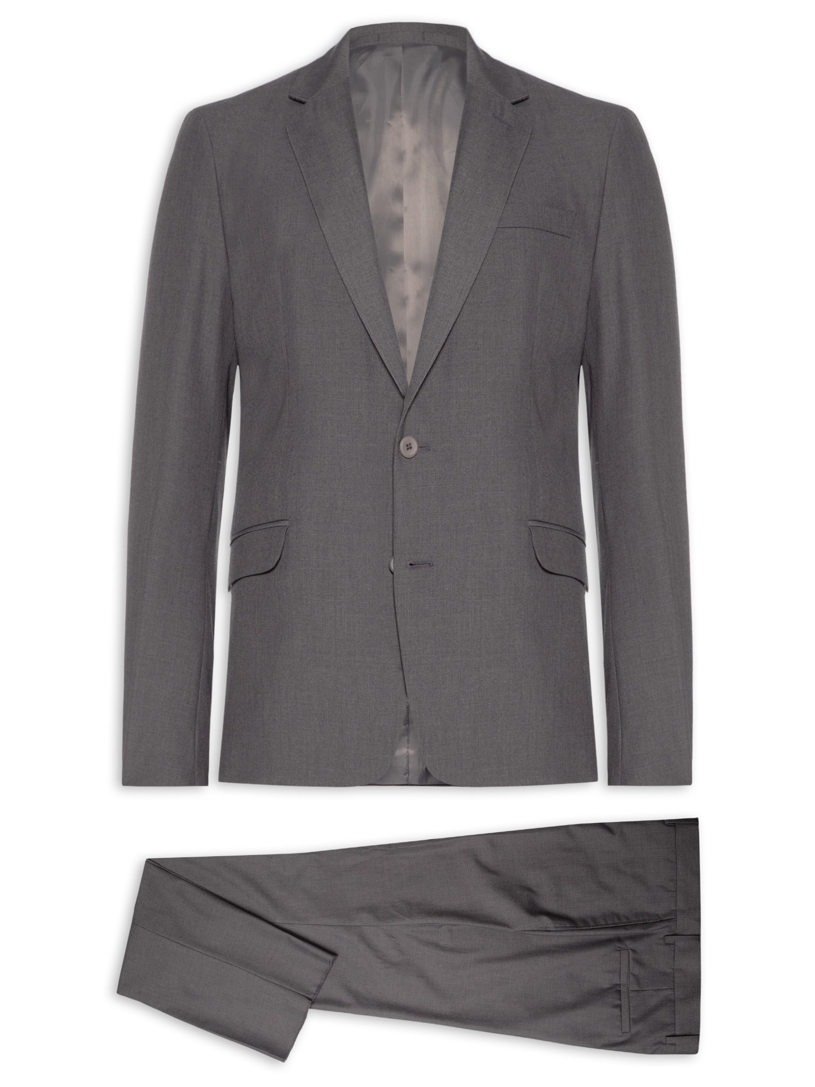 Costume Masculina Essentials Slim Cinza Calvin Klein