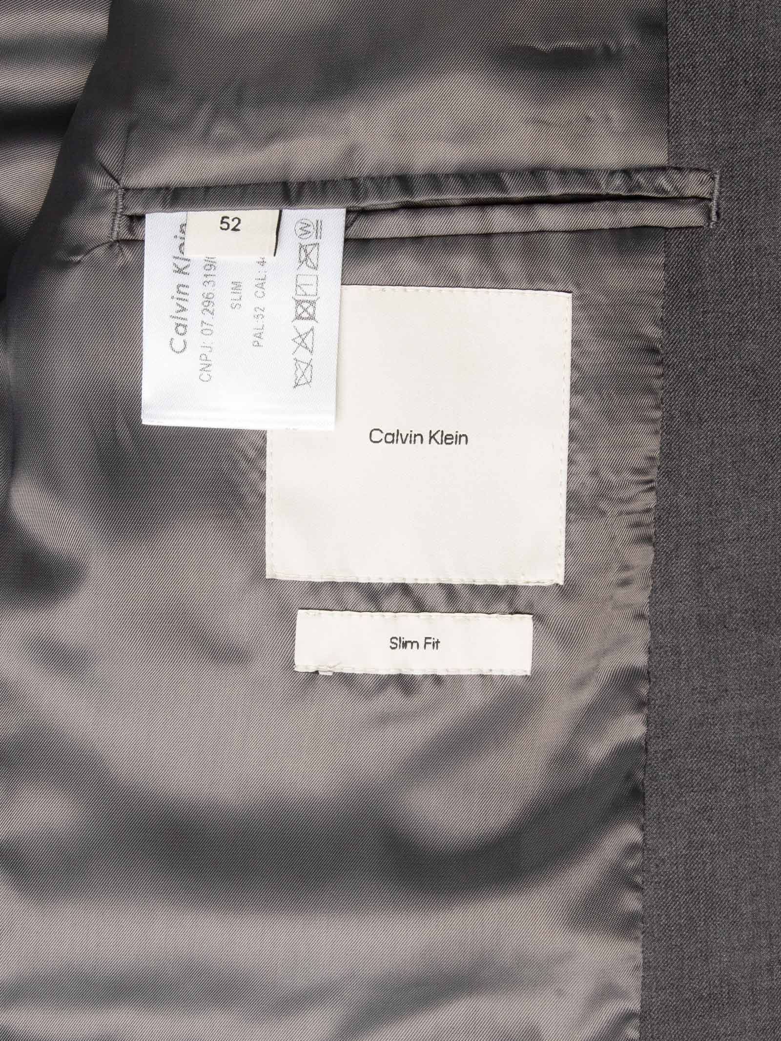 Costume Masculina Essentials Slim Cinza Calvin Klein