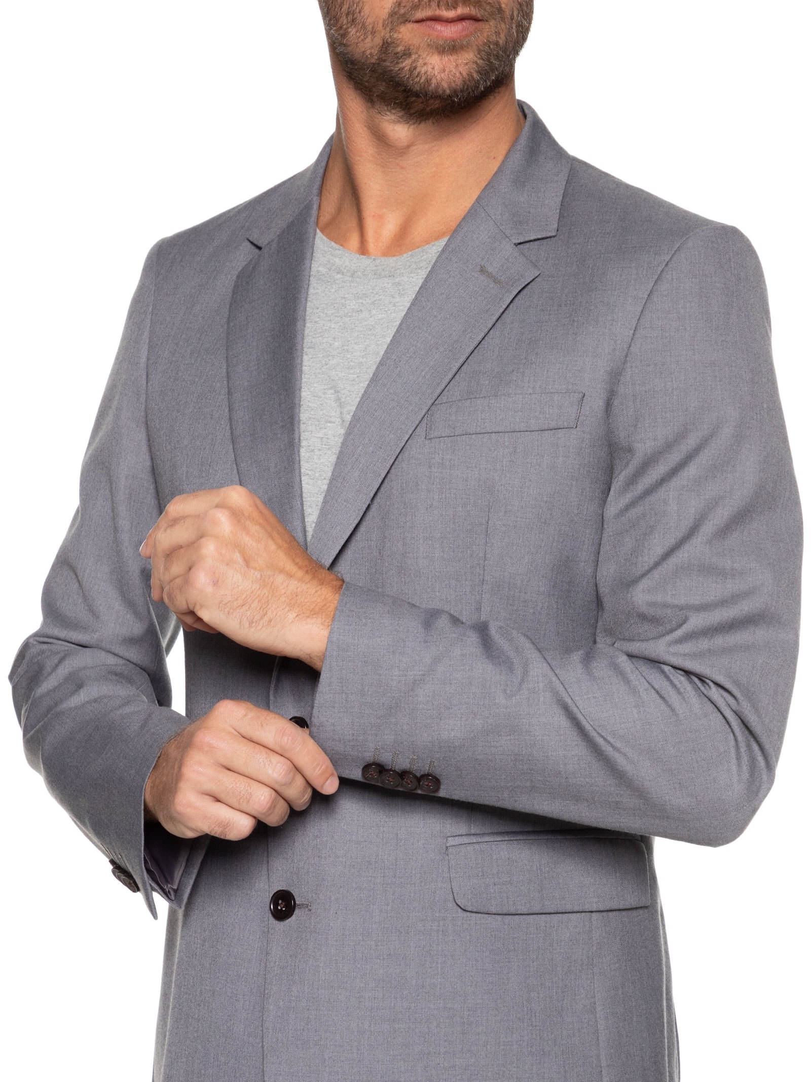 Costume Masculina Essentials Slim Cinza  Calvin Klein - White Label