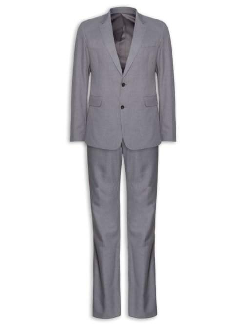 Costume Masculina Essentials Slim - Cinza