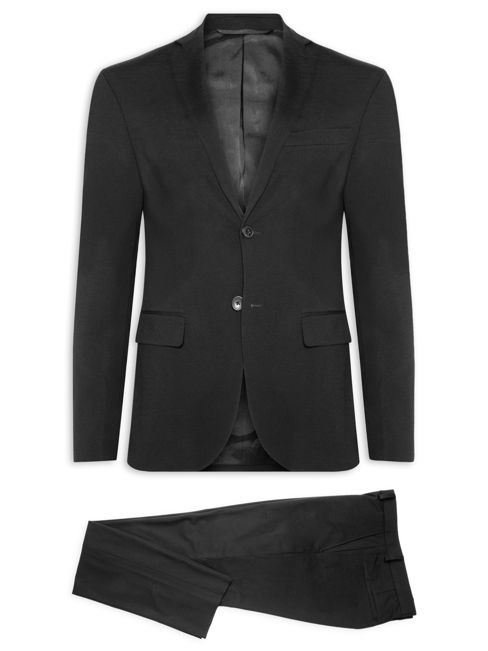 Costume Masculino Alfaiataria Formal Preto '2 Essential