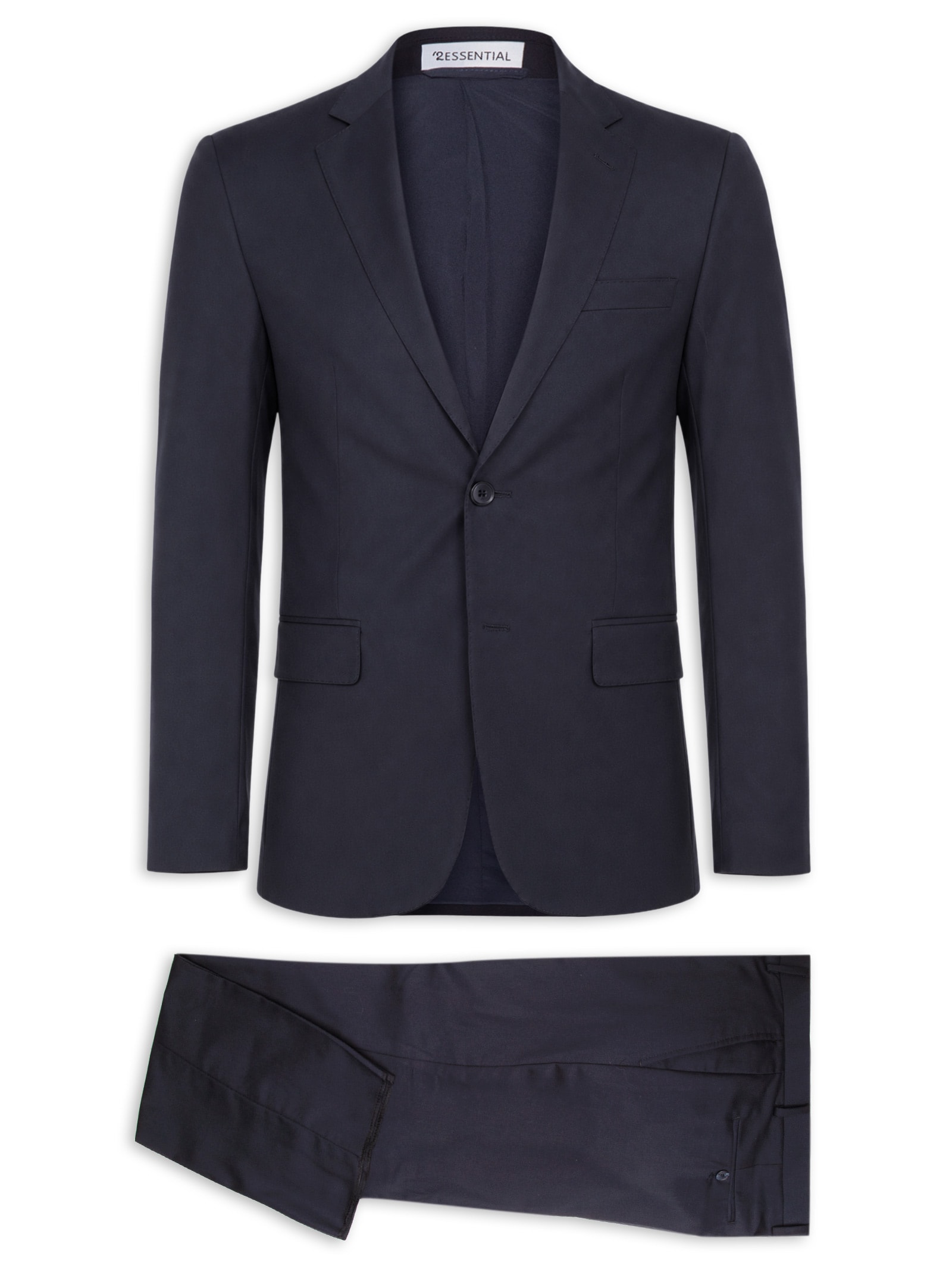 Costume Masculino Comfort Formal em Tencel Azul '2 Essential