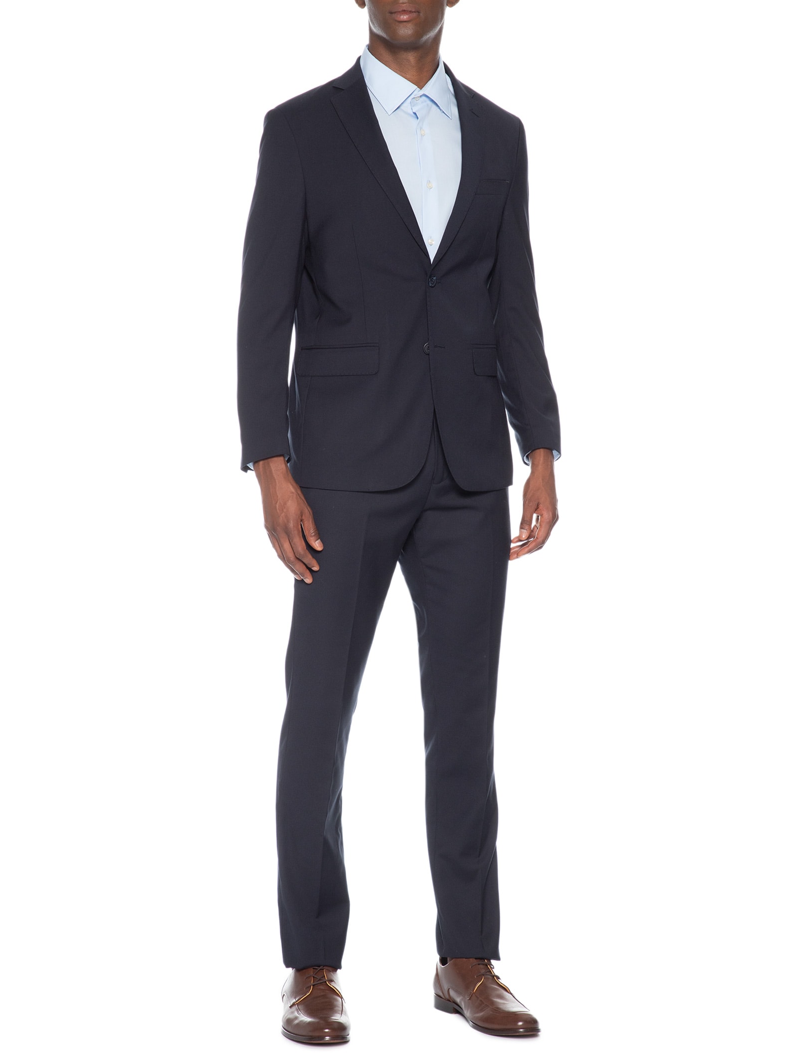Costume Masculino Comfort Formal em Tencel Azul '2 Essential