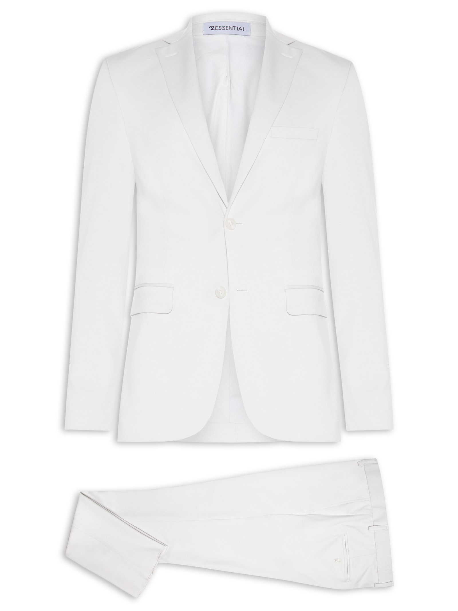 Costume Masculino Comfort Formal em Tencel – Cinza '2 Essential