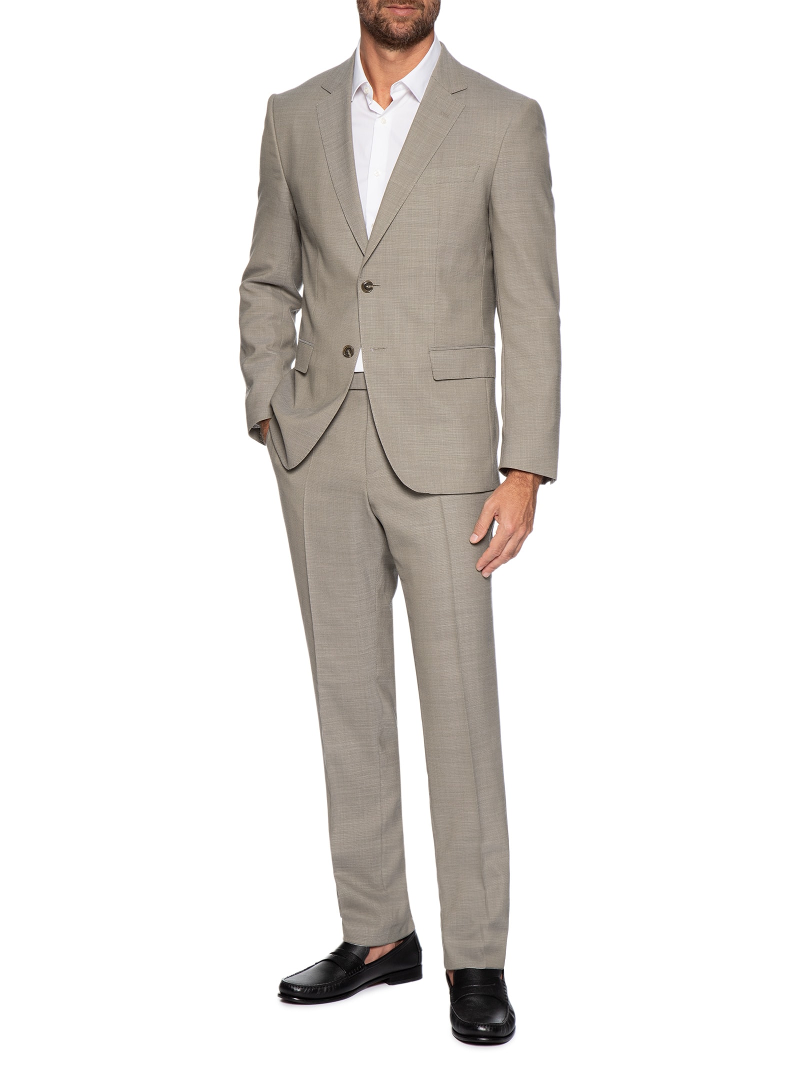 Costume Masculino H-Huge 2 Peças Bege Boss