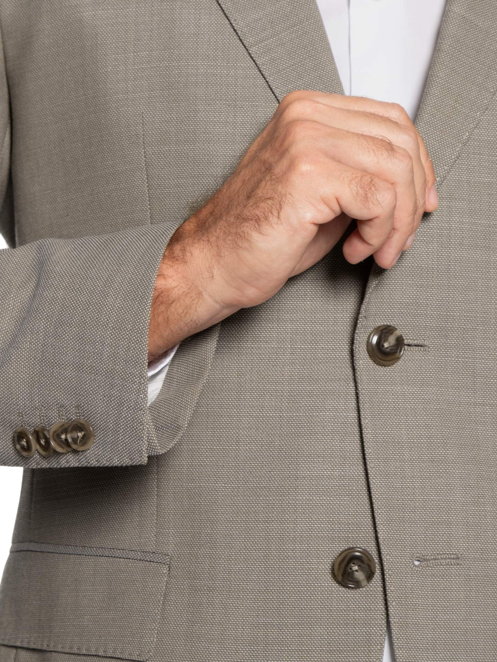 Costume Masculino H-Huge 2 Peças Bege Boss