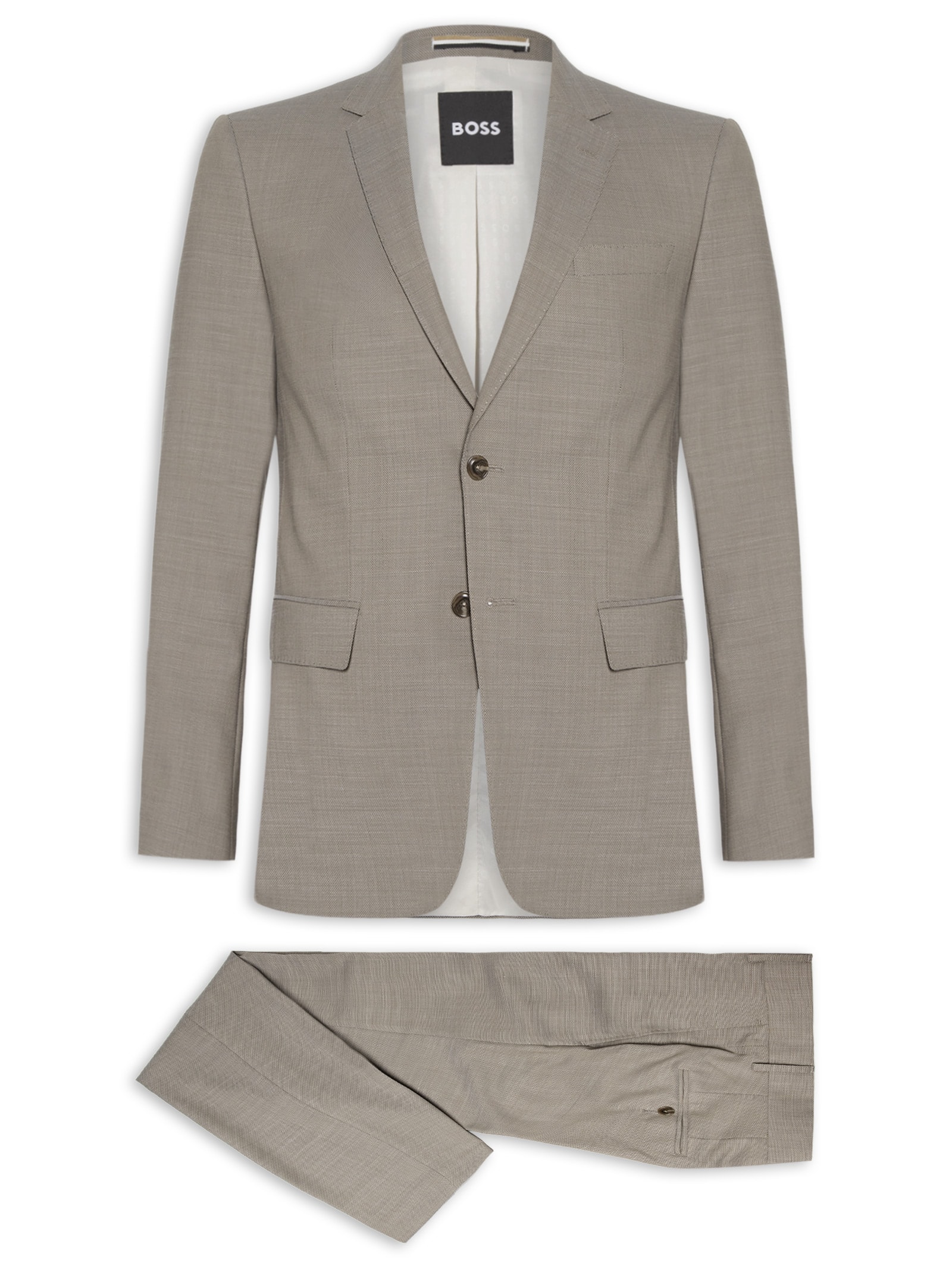 Costume Masculino H-Huge 2 Peças Bege Boss