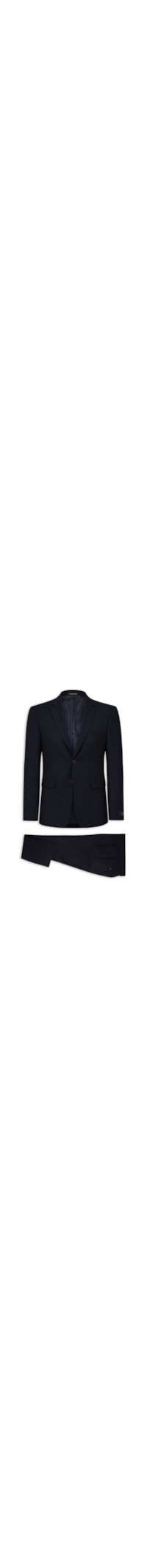 Costume Masculino Regular Em Poliviscose - Azul