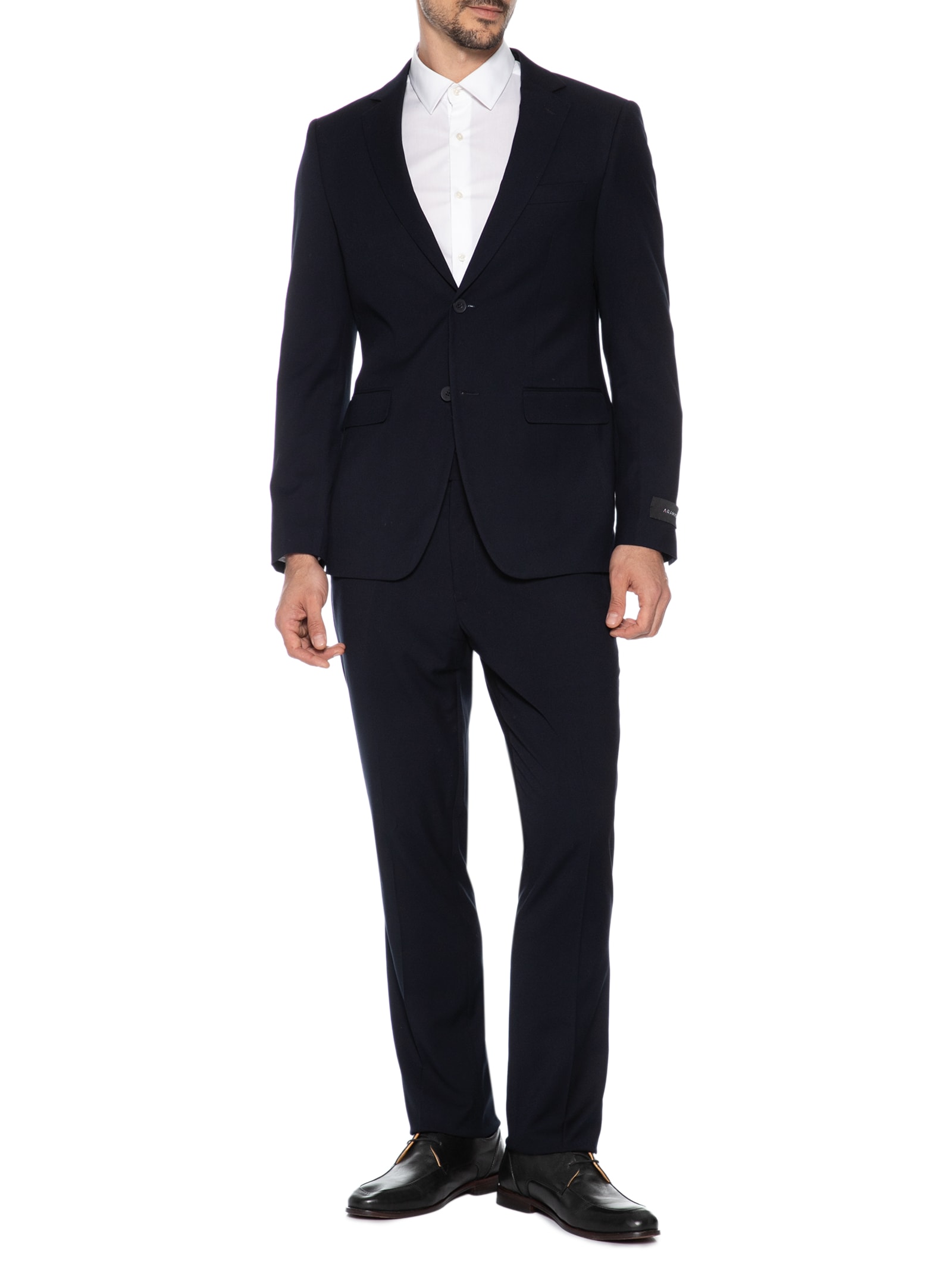Costume Masculino Regular Em Poliviscose Azul Aramis